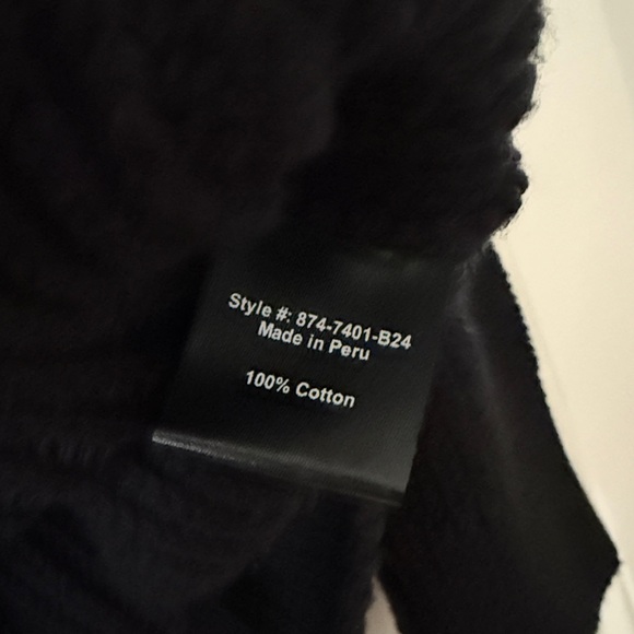 Jenni Kayne Black Cotton Oversized Fisherman Sweater - Picture 6 of 6